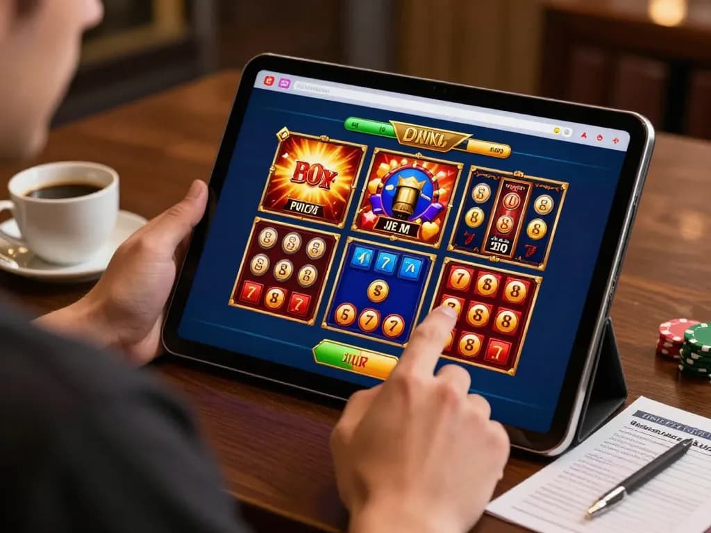 Engaging online gaming session at DR88 casino with vibrant interface and focused player action
