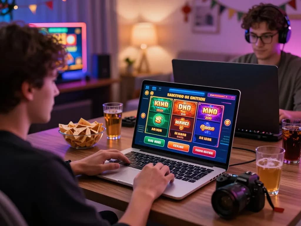 Engaging online gaming experience showcasing kuwin as players enjoy various games in a vibrant setting.
