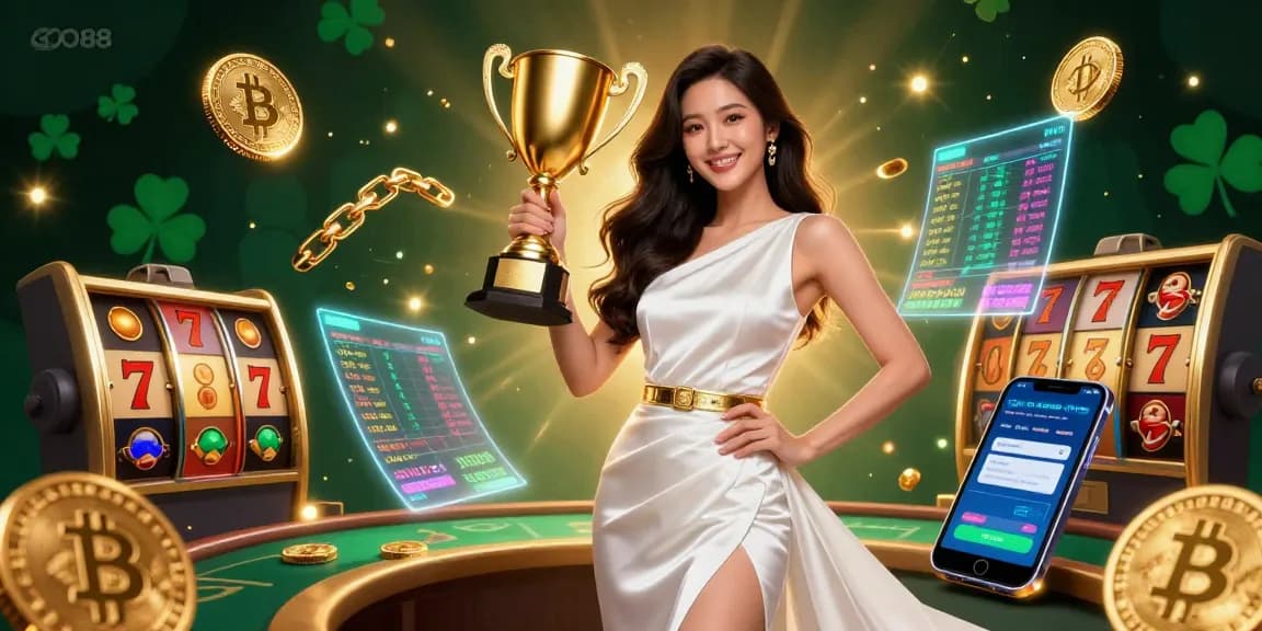 Win at GO88 with stunning casino visuals celebrating victory and excitement in gambling.