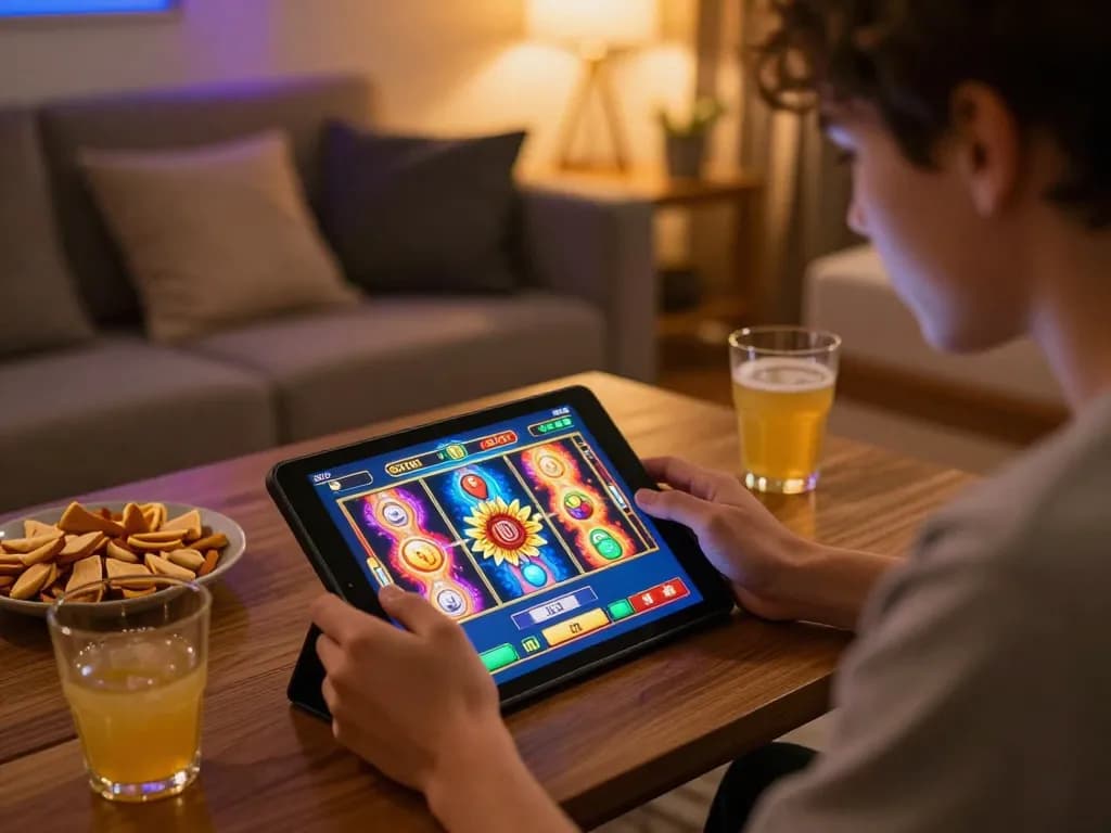 Play exciting slot games at home with rr88 credit on a cozy tablet setup