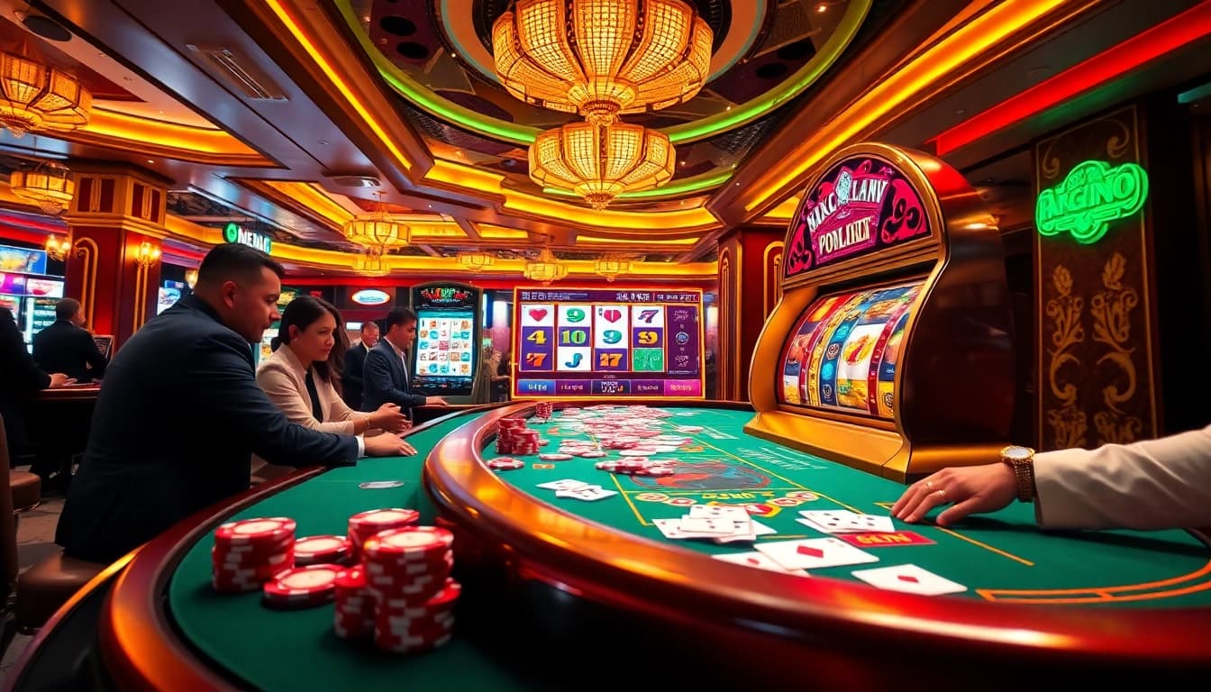 Experience the thrill of mega888 apk with exciting gameplay at a luxurious casino.