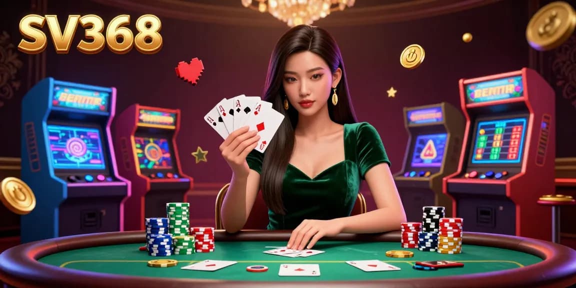 Engage with SV368 in a luxurious poker setting, where strategy meets style in vibrant casino vibes.