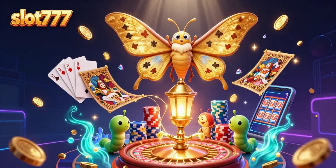 Spin to win with slot777 featuring a captivating scene of golden coins and vibrant casino elements.
