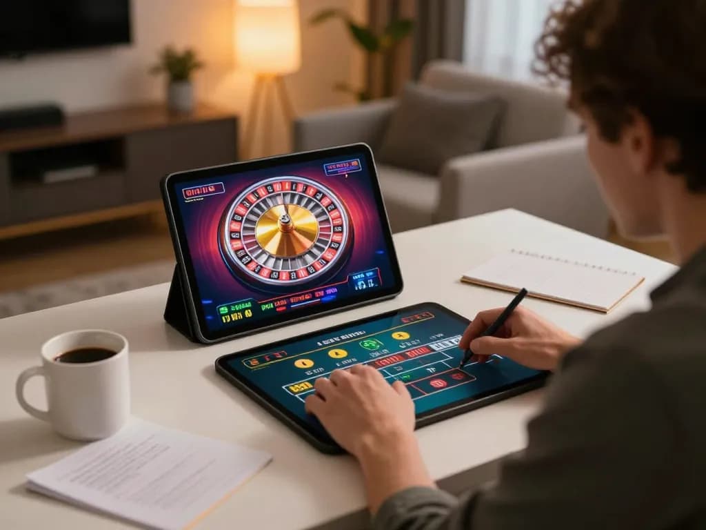 Engaging with live dealer roulette on a tablet for gg88 online gaming excitement