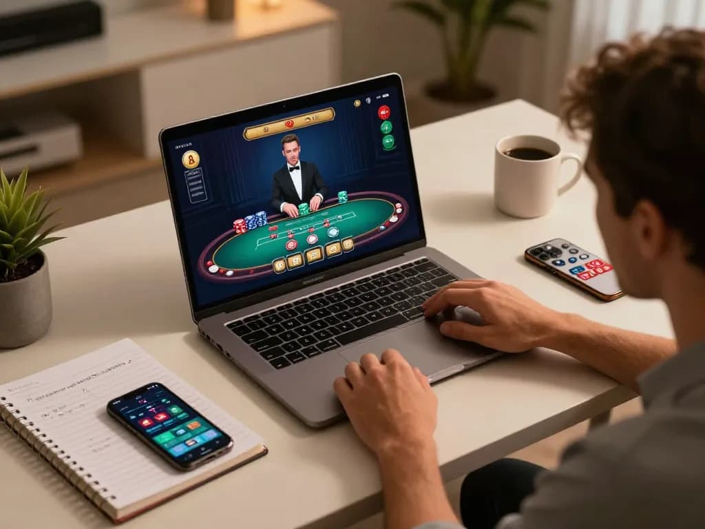 Engaging gameplay on Gsc108 Daftar as players strategize in an online blackjack session.
