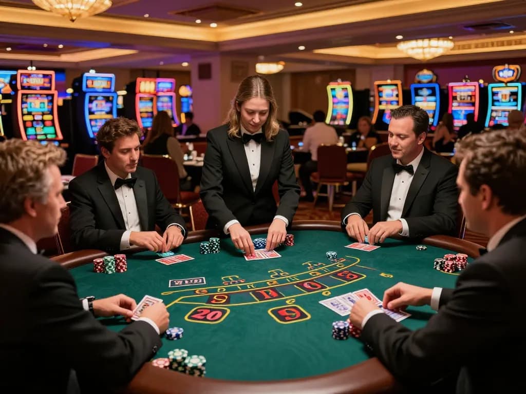 Engaging blackjack action at a casino table featuring the dynamic TT88 gameplay.