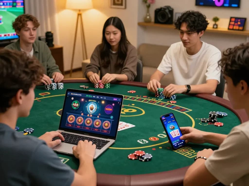 Exciting online gaming experience featuring players engaging with AF88 com live casino games and sports betting