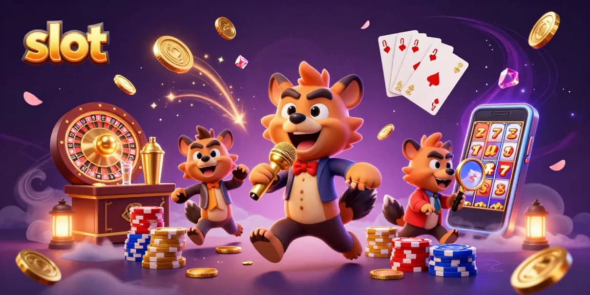Menangkan slot di BMWSLOT88 dengan suasana kasino yang ceria dan karakter lucu.