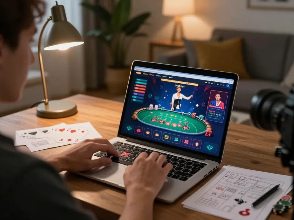 Engaging online gaming moment at uu88 with vibrant poker interface and strategic notes.