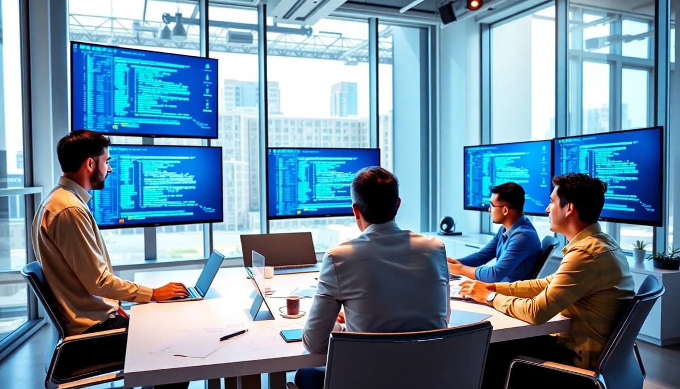 Best iGaming Software Providers in South Africa team collaborating in a modern office