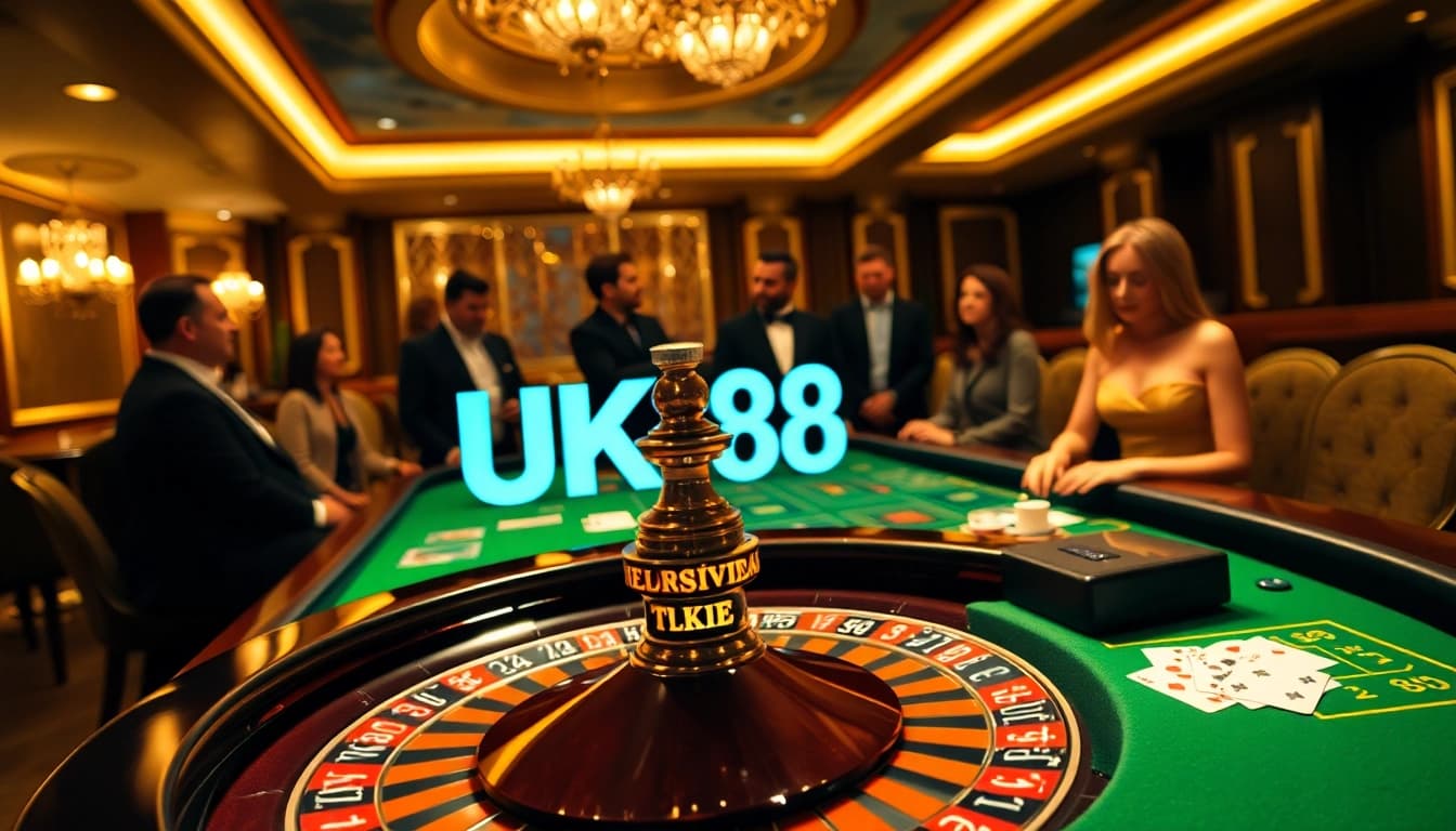 Players enjoy high-stakes action at UK 88's premium casino tables.