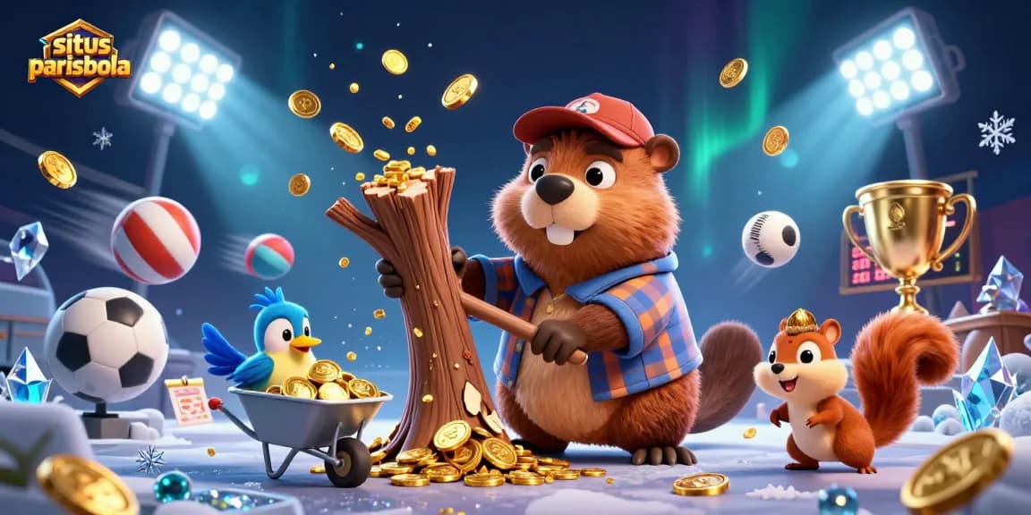 Engage in thrilling gameplay on situs parisbola with vibrant characters and gold raining rewards.