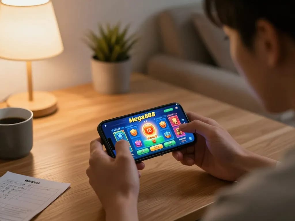 Mega888 jackpot games interface highlighting excitement during mobile gameplay session
