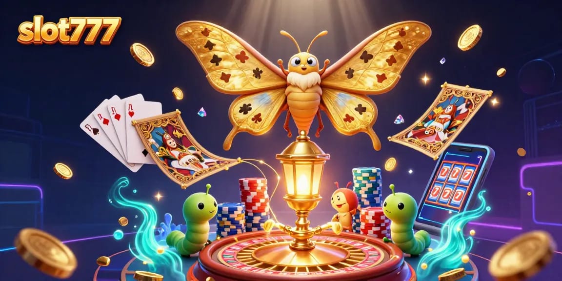 Spin to win with slot777 featuring a captivating scene of golden coins and vibrant casino elements.