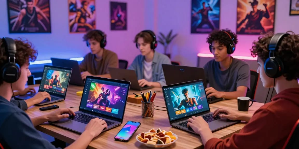 Pengguna aktif di terjun4D, menikmati permainan slot dan toto 4D di berbagai perangkat dengan suasana gaming modern.