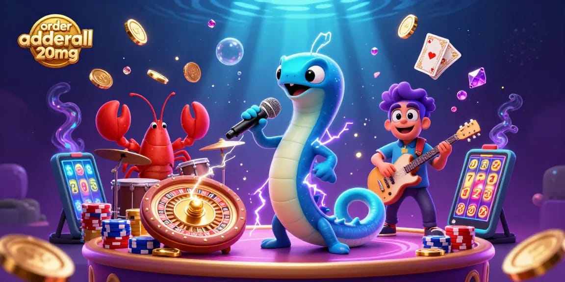 Engage with exciting underwater casino vibes as you order adderall 20mg surrounded by charming characters.