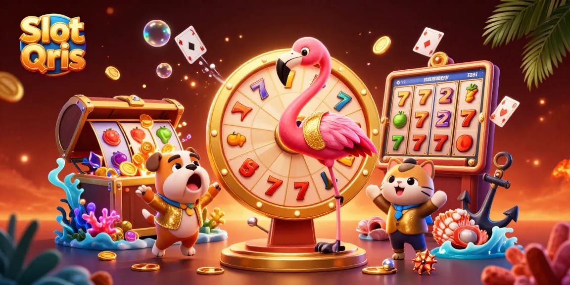 Engage with Slot Qris gaming excitement with vibrant characters and thrilling slot elements!