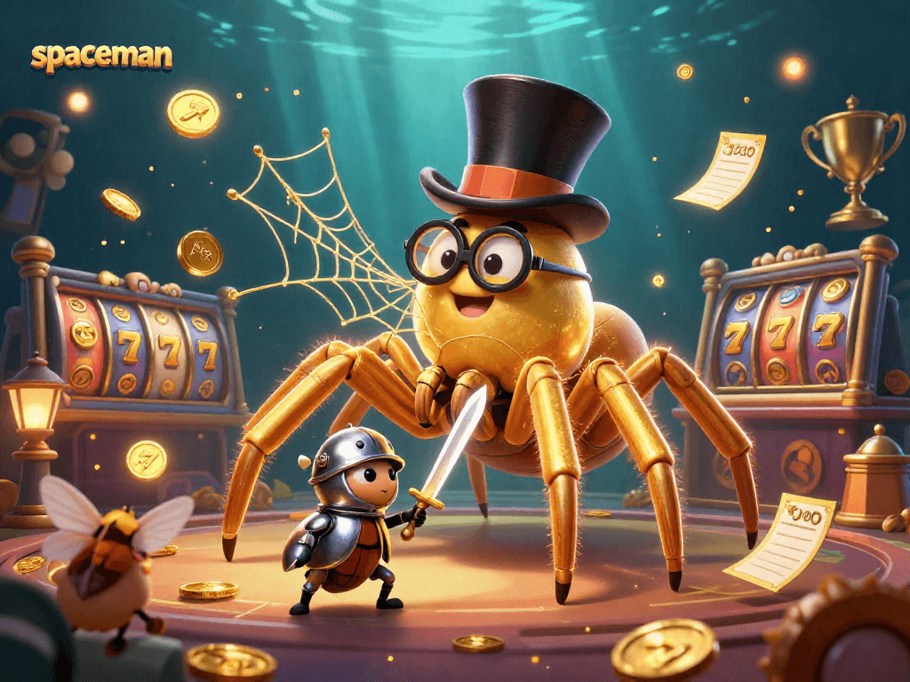 Engage with the spaceman game slot and experience thrilling wins in this immersive casino scene.