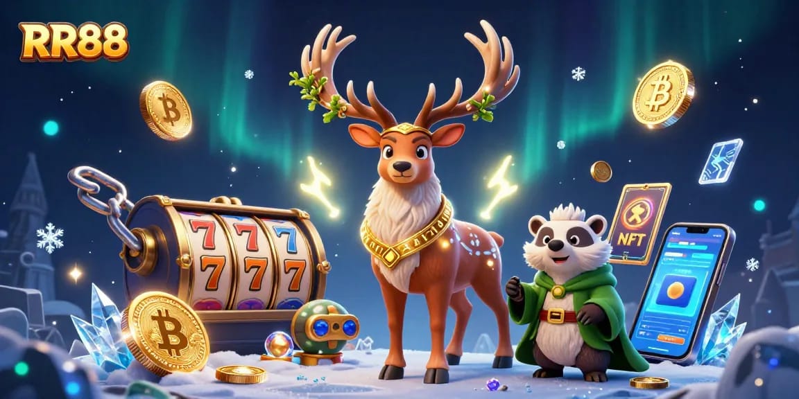 Engage in thrilling gameplay at RR88 with a vibrant scene of casino excitement.