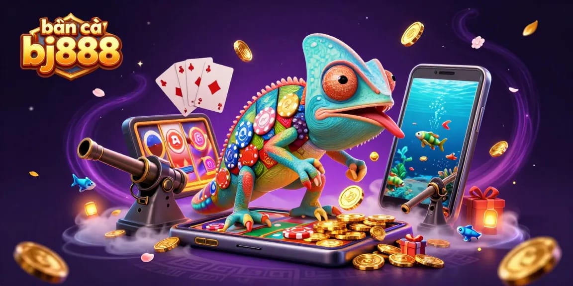 Catch the thrill of bắn cá bj888 as golden coins and sea creatures burst into action in this vibrant scene.