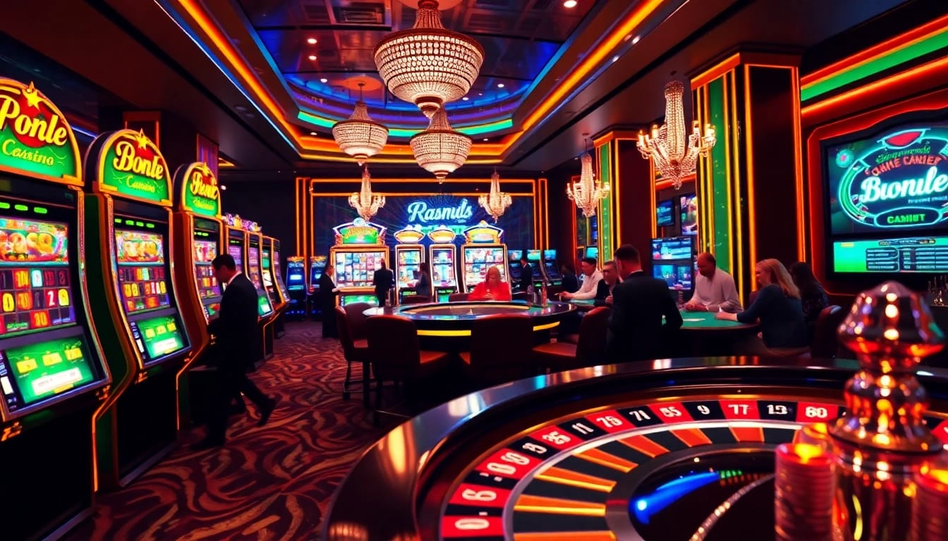 Experience the thrilling action of 8kbet with vibrant slot machines and casino games.