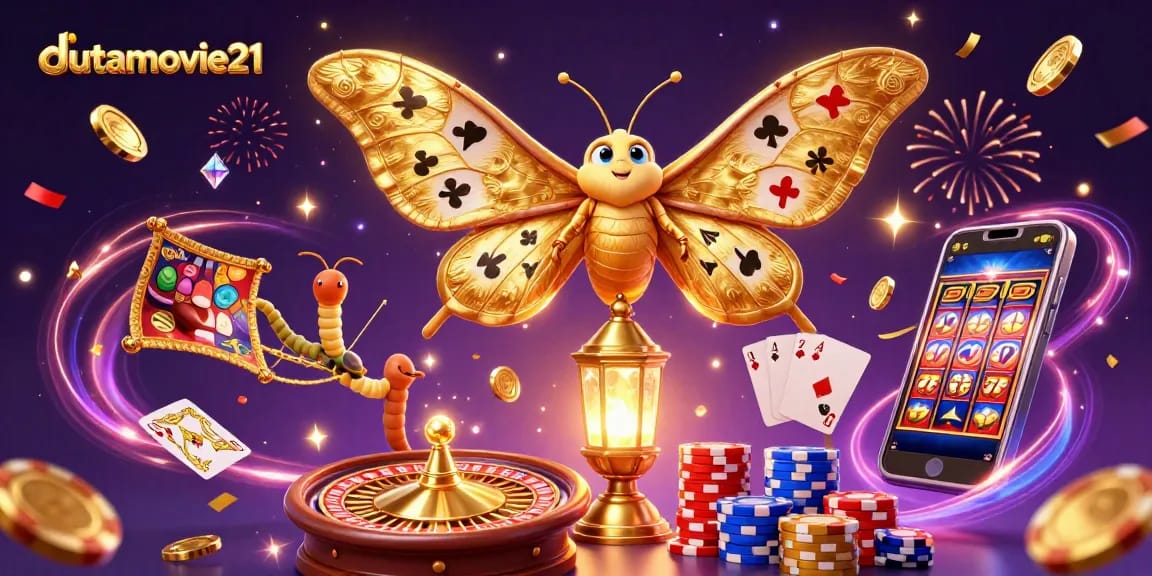 Experience cinematic thrills with dutamovie21 as golden casino elements create vibrant energy.