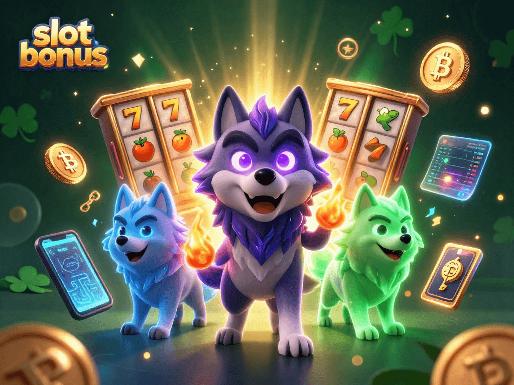 Experience thrilling slot bonus action with ghostly wolves and crypto-inspired casino charms.