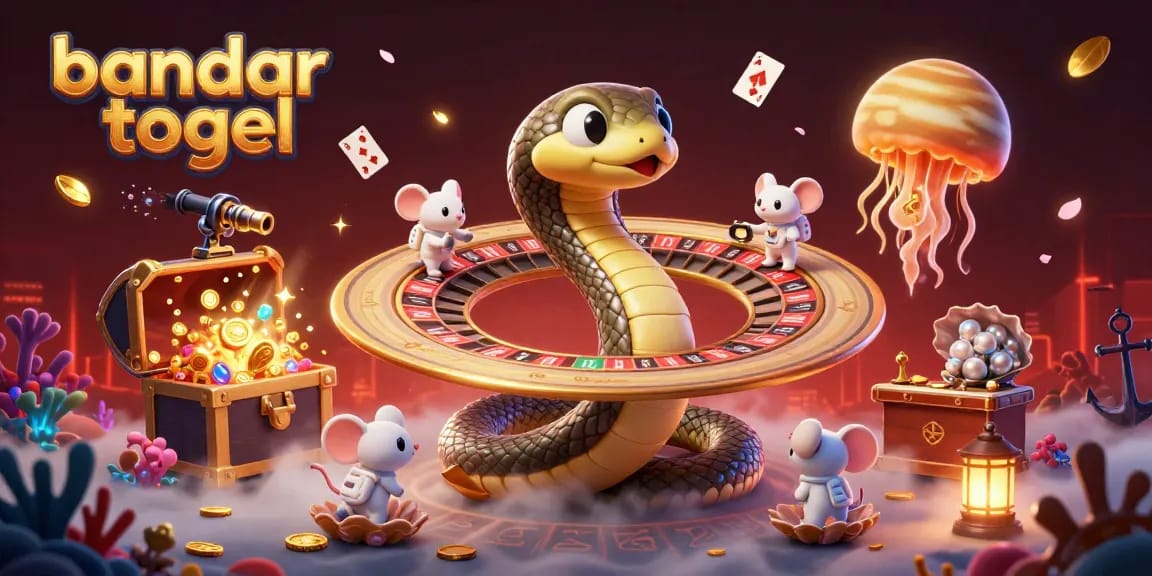 Experience 'bandar togel' action with vivid 3D characters at a cosmic roulette.