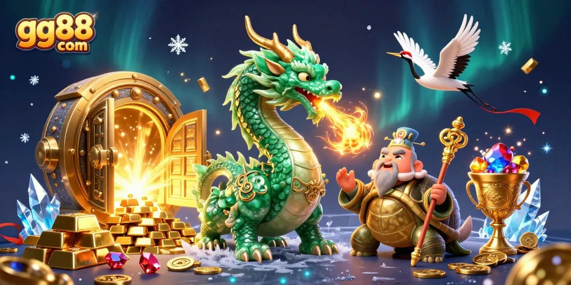 Engage with gg88 com as a jade dragon and turtle sage bring fortune and excitement to online gambling.