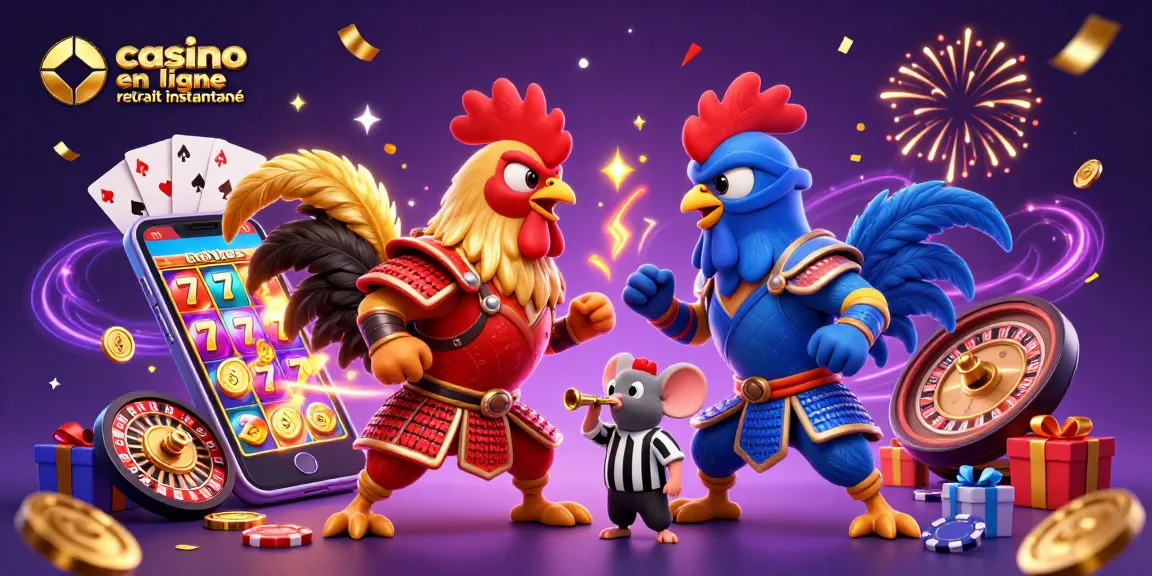 Engage with casino en ligne retrait instantané as roosters clash in a dynamic slot-themed showdown.
