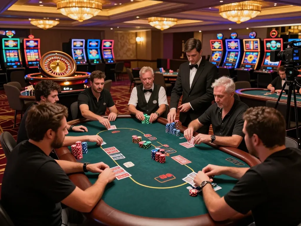 Engage in exciting gameplay as tg88 card players compete at upscale casino tables.