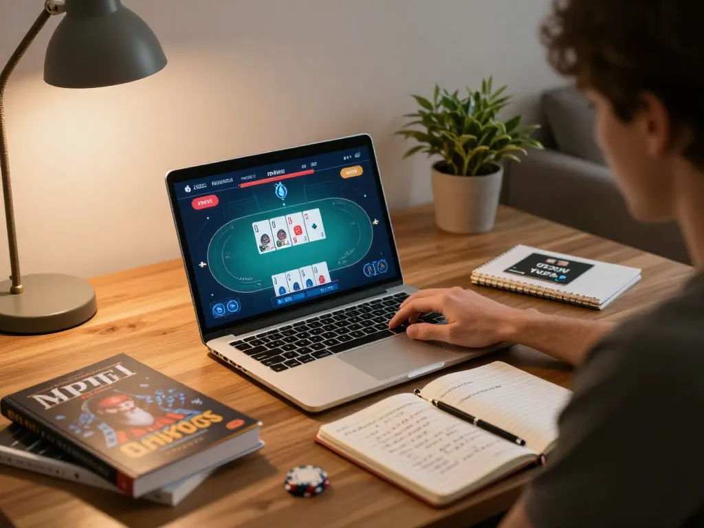 Engaging online poker experience at https://sc88.games/ showcasing strategic gameplay and cozy home setup