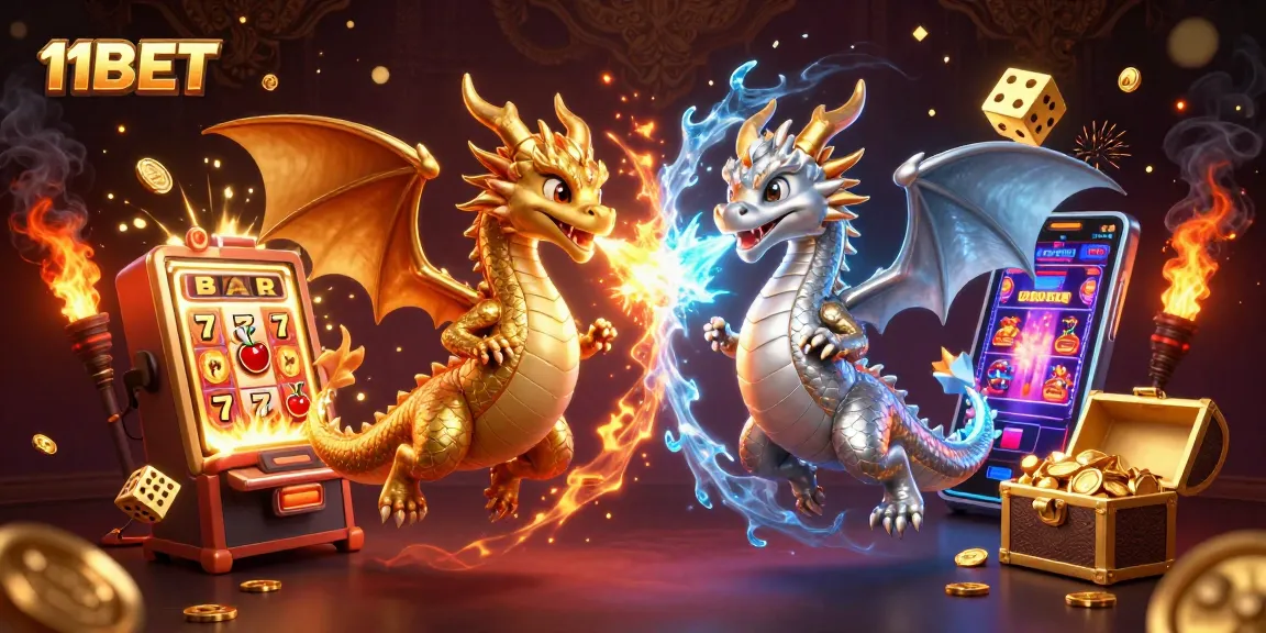 Experience thrilling 11BET action with vibrant dragons, jackpots, and dynamic casino elements.