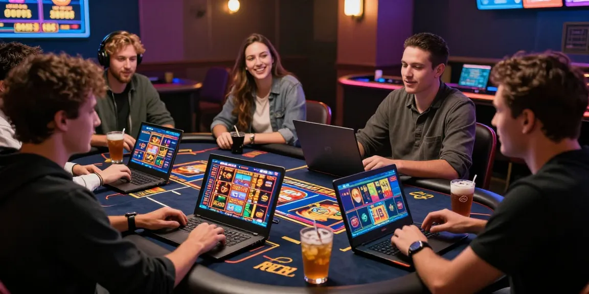 Players enjoying bonus buy slots in an engaging online casino atmosphere with vibrant graphics.