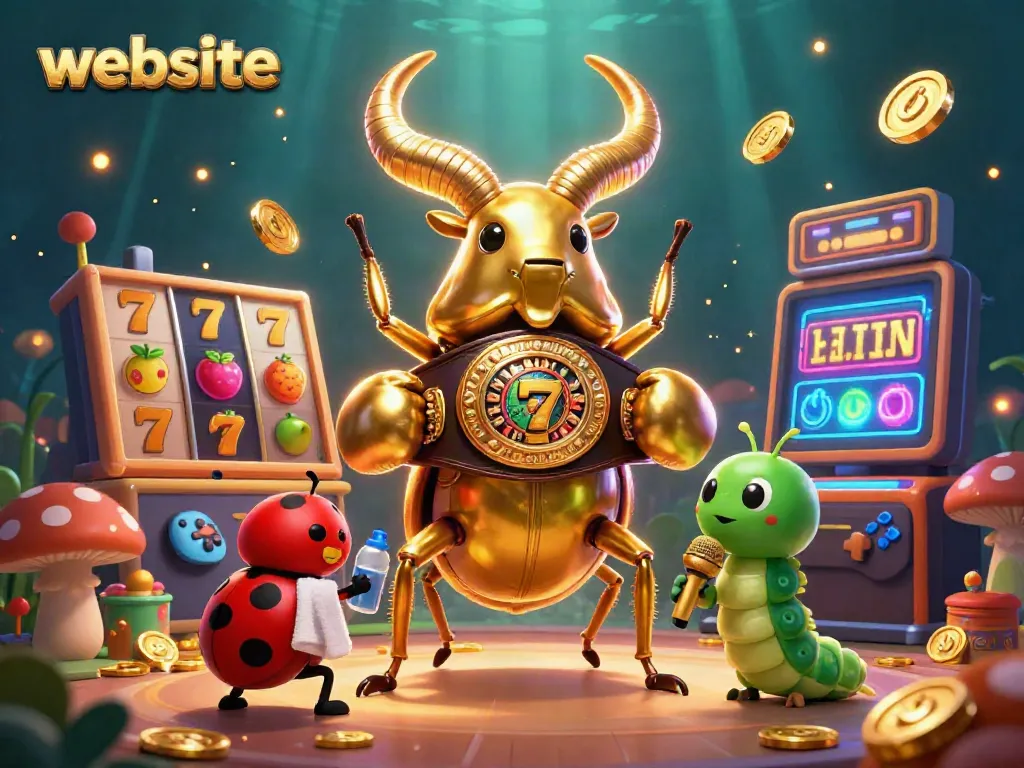 Permainan menarik di website casino dengan karakter unik dan simbol jackpot.