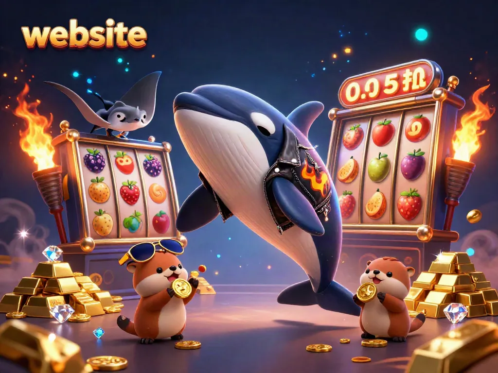 Menampilkan slot gacor di website dengan koin emas dan karakter unik yang menghibur