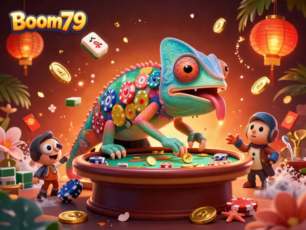 Battle for gold coins in Boom79's vibrant casino atmosphere filled with dynamic gaming elements.