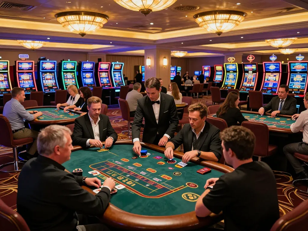 Gameplay at nhacaiuytin's top casino tables, showcasing strategic blackjack action.