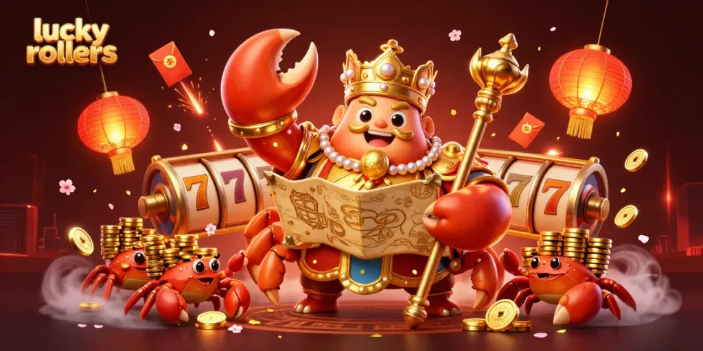 Experience the thrilling atmosphere of lucky rollers in this vibrant 3D casino illustration.
