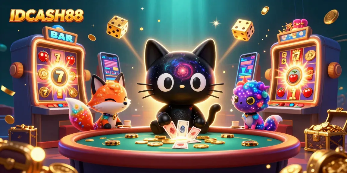 Experience the excitement of gaming as IDCASH88 draws you into its vibrant cosmic casino.
