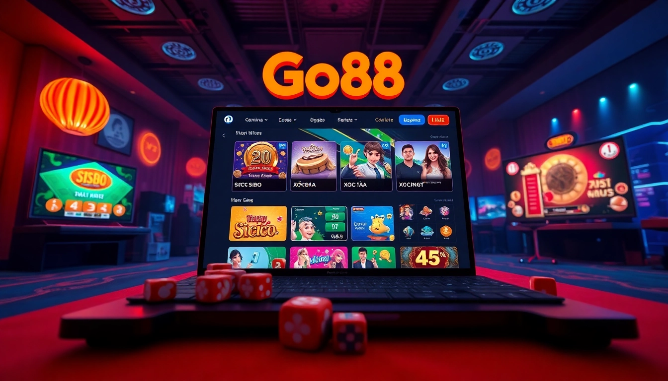 Experience thrilling online gaming at https://go88.bio/ with vibrant Sicbo and Xóc Đĩa games in a modern setting.