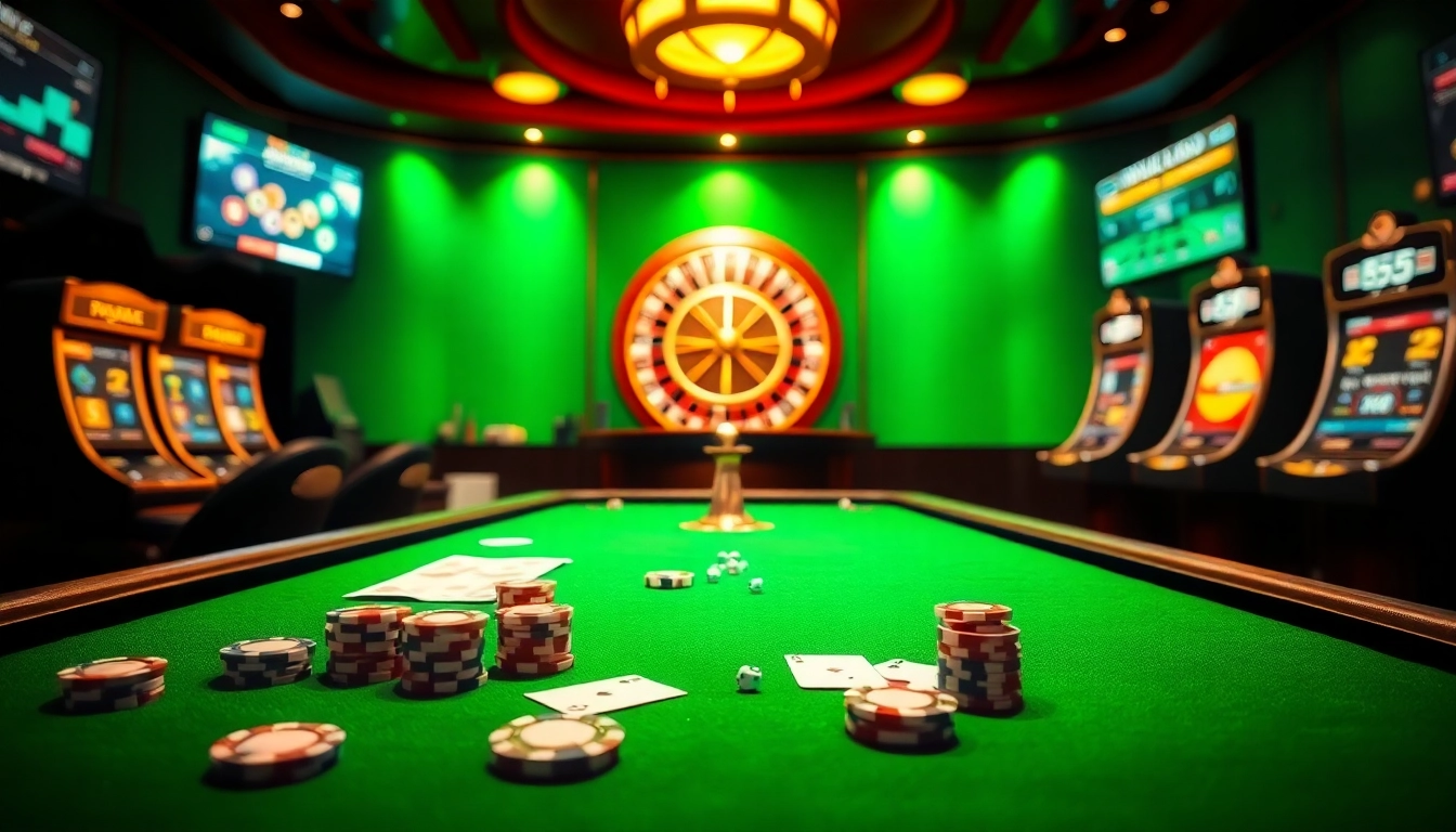 Experience the excitement of games at bl555, featuring vibrant casino tables and thrilling betting experiences.