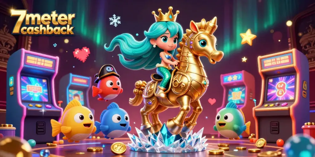 Experience thrilling gameplay with 7meter cashback offers while exploring a vibrant casino world.