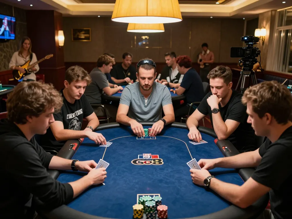 Engaged players strategizing their bets at Go89 poker game, showcasing the excitement in the atmosphere