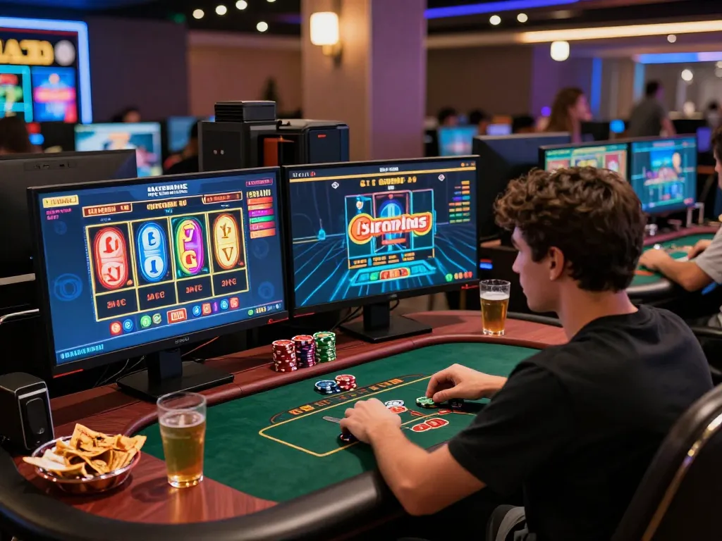 Experience seamless online gameplay at https://go8.dad/ with vibrant displays of poker games and slots.