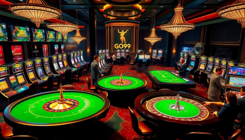 Experience the excitement of gambling with GO99 at a luxurious casino filled with vibrant games.