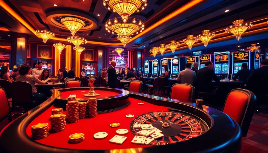SODO CASINO offers a lively casino environment featuring poker, roulette, and slots in an engaging setting.
