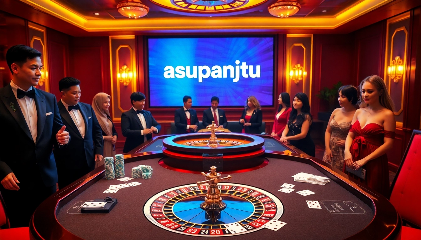 Experience winning moments at asupanjitu's luxurious casino gaming table.
