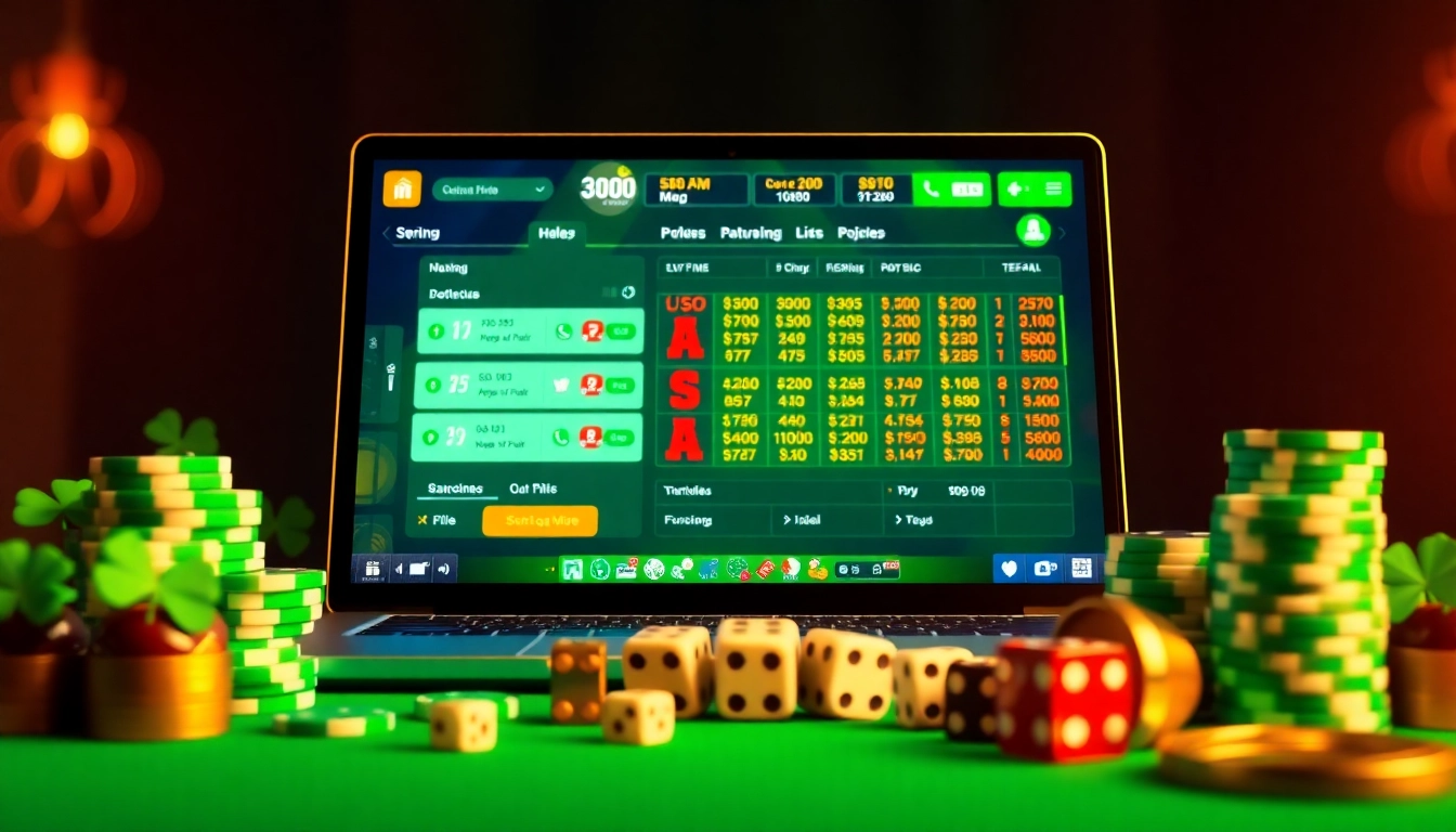 Visual representation of lô đề uy tín gameplay with betting slips and poker chips.