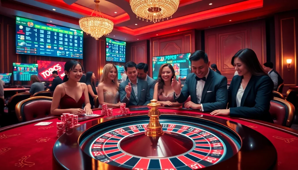 K9K9 platform interface showcased in a vibrant casino scene with players engaged in gaming activities.